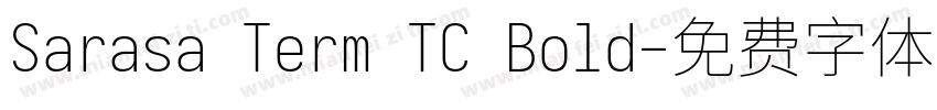 Sarasa Term TC Bold字体转换